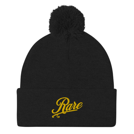 Pom-Pom Beanie - Rare - Black